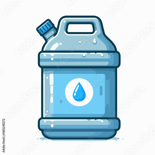 water gallon illustration vector