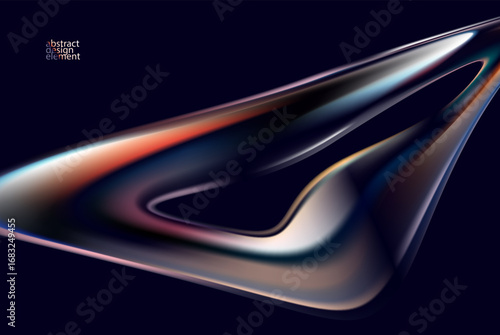 Abstract background of luminescent glass bubbles. Luminescent round form.