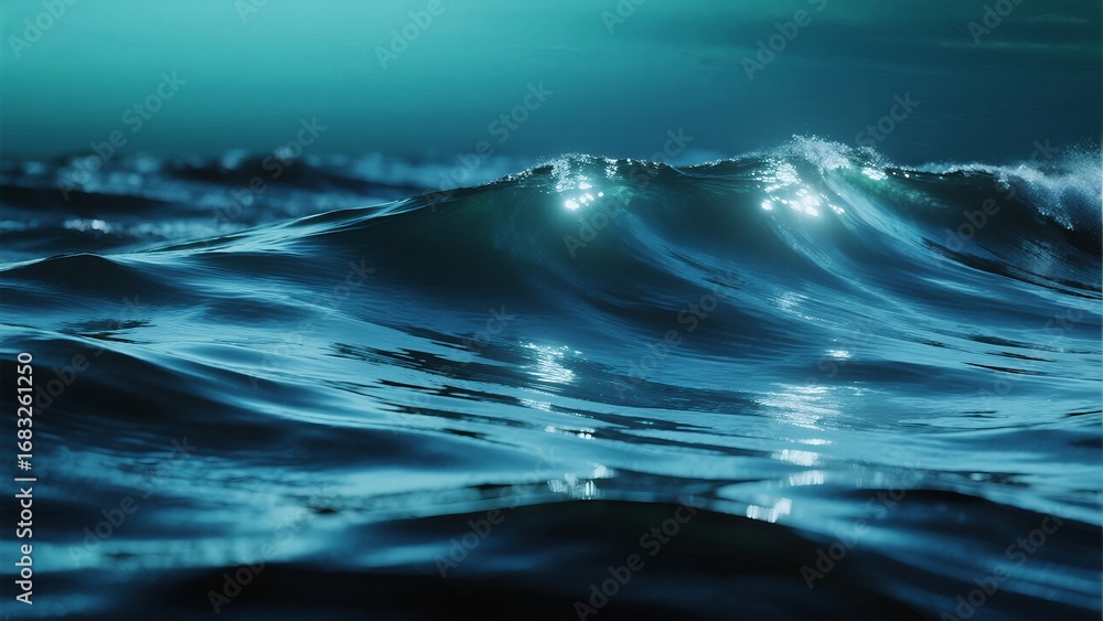 Fototapeta premium Dark Ocean Waves