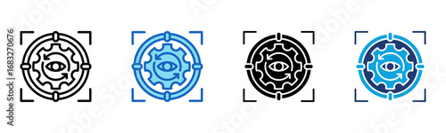 Focus icon Multi Style Vector Illustration