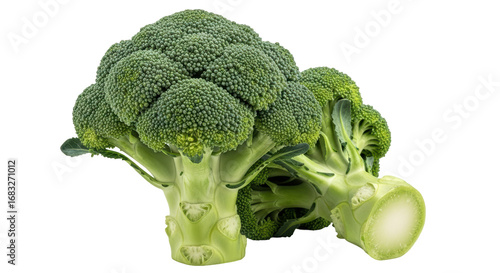 Isolated broccoli florets