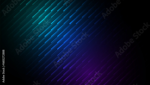 Abstract diagonal falling rain streaks on dark background pattern