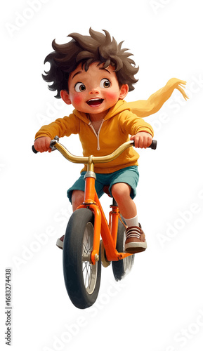 little boy riding a bike