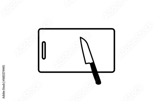 まな板と包丁のアイコン