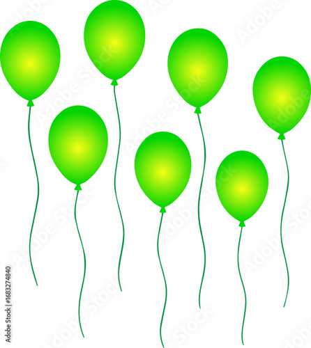 Colorful Balloons Party Celebration Icon