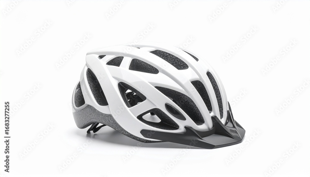 Fototapeta premium bike helmet isolated on white
