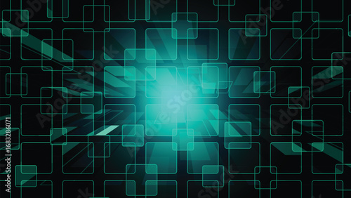Modern glowing square grid background with digital light effects, perfect for tech, cyber, futuristic, and digital themed designs in high quality