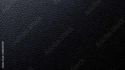 Wallpaper Mural Close-up of black leather texture with intricate patterns, highlighting detail and sophistication. Torontodigital.ca