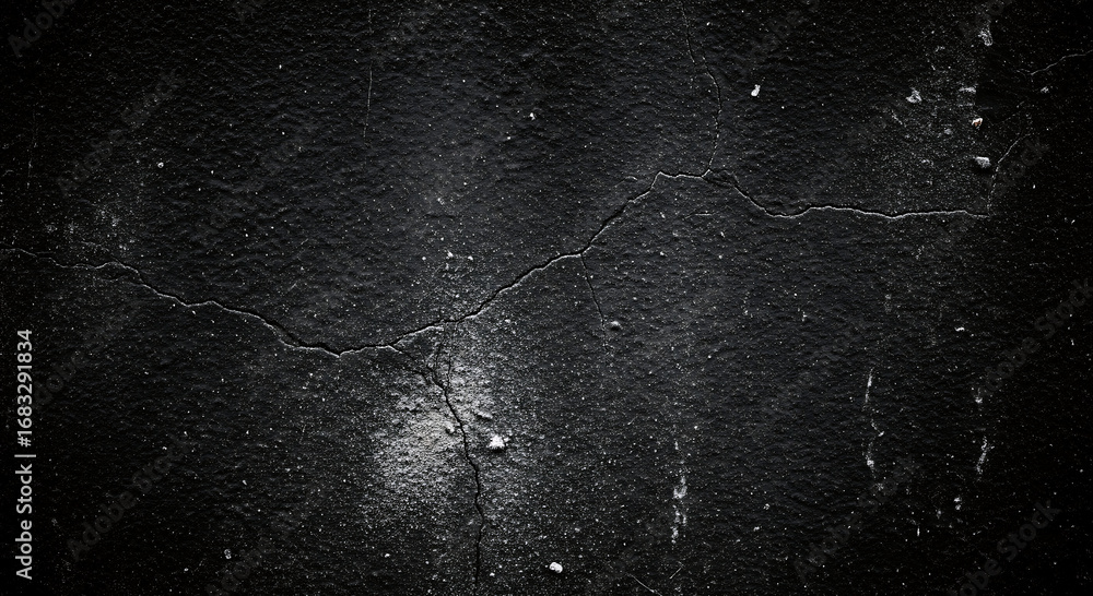 Obraz premium The dark grunge texture of black wall creates a vintage abstract background