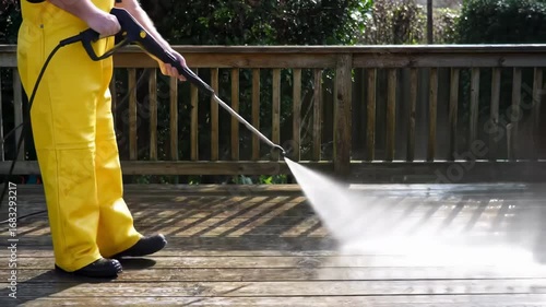 Pressure Washing a Wooden Deck: Cleaning and Maintenance