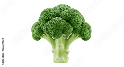 Fresh broccoli isolated on transparent background