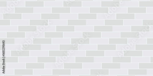 Tiles seamless pattern. White ceramic tile background.