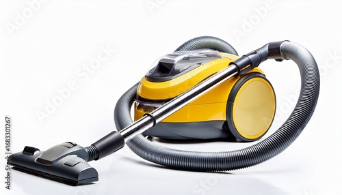 Wallpaper Mural a yellow and gray vacuum cleaner with hose and wand isolated on white background Torontodigital.ca