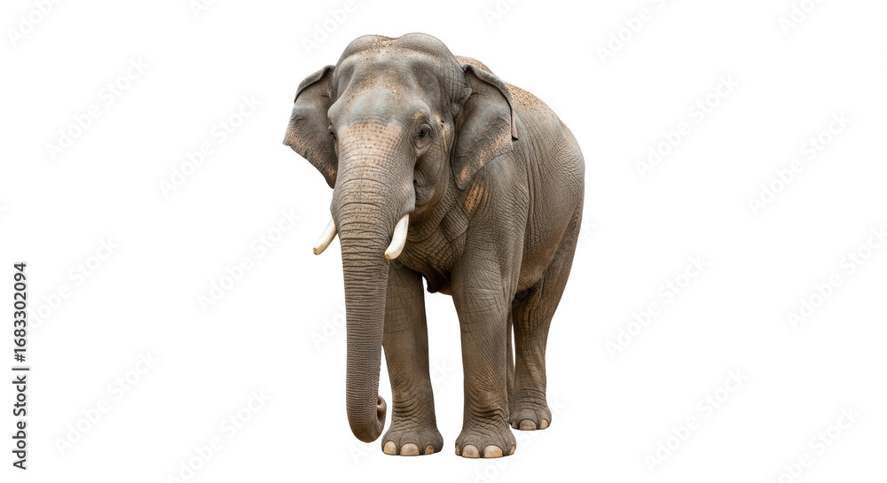 Fototapeta premium Isolated Elephant Walking
