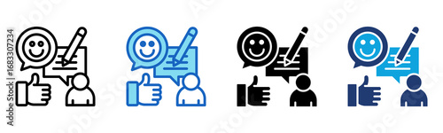 Feedback icon Multi Style Vector Illustration