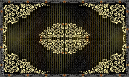 background with embroidery