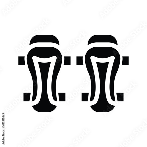 shin guards glyph icon illustration vector graphic.eps