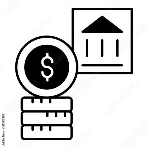  dollar stuck icon dualtone