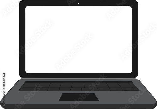 laptop isolated on white background