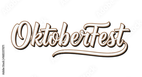 Isolated Oktoberfest Text