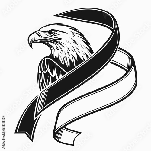 eagle head vector illustration