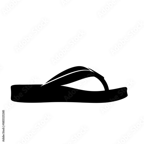 black flip flops