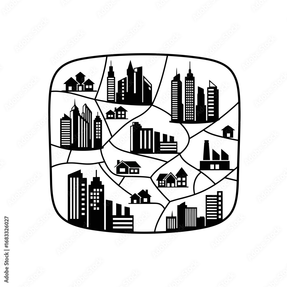 Obraz premium city skyline vector