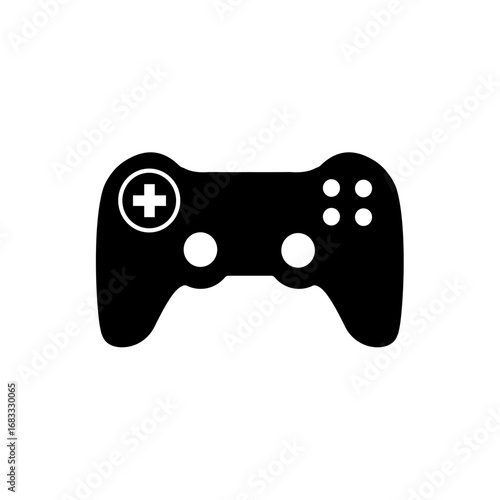 Gamepad Vector Icon, Solid Style