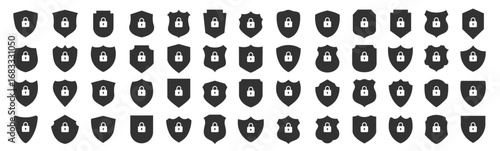 shield, lock, security, protection, privacy, safety, defense, guard, secure, vector, icon, symbol, badge, emblem, safe, protect, access, block, forbidden, password, web, app, cyber, data, firewall