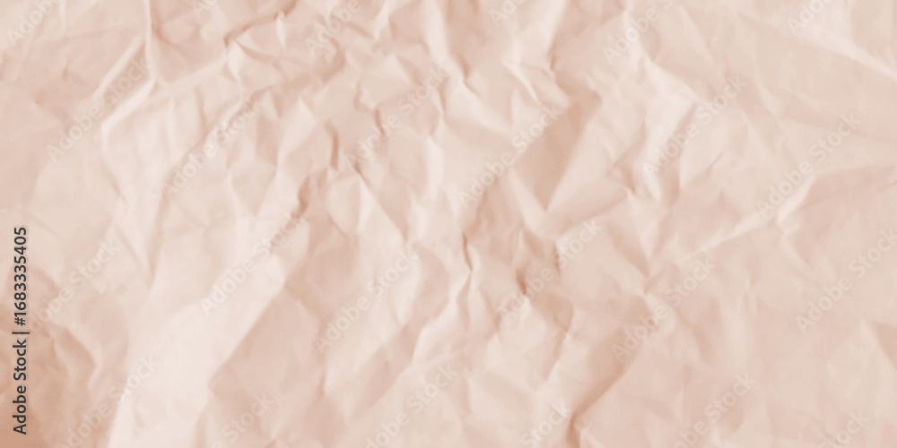 Obraz premium Old Crumpled Paper Background for Design. Crumpled Paper Close-Up – Wrinkled Texture