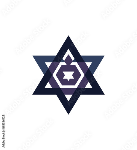 Star of david geometric design