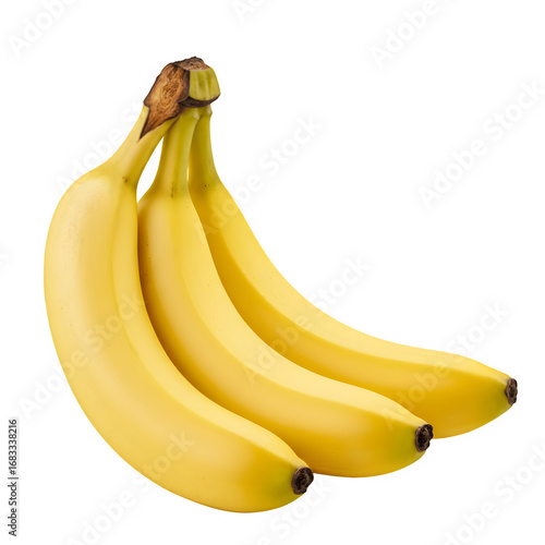 Bunch of Yellow Bananas PNG – Fresh Ripe Fruit Illustration – Isolated on Transparent Background PNG for Food & Graphic Design