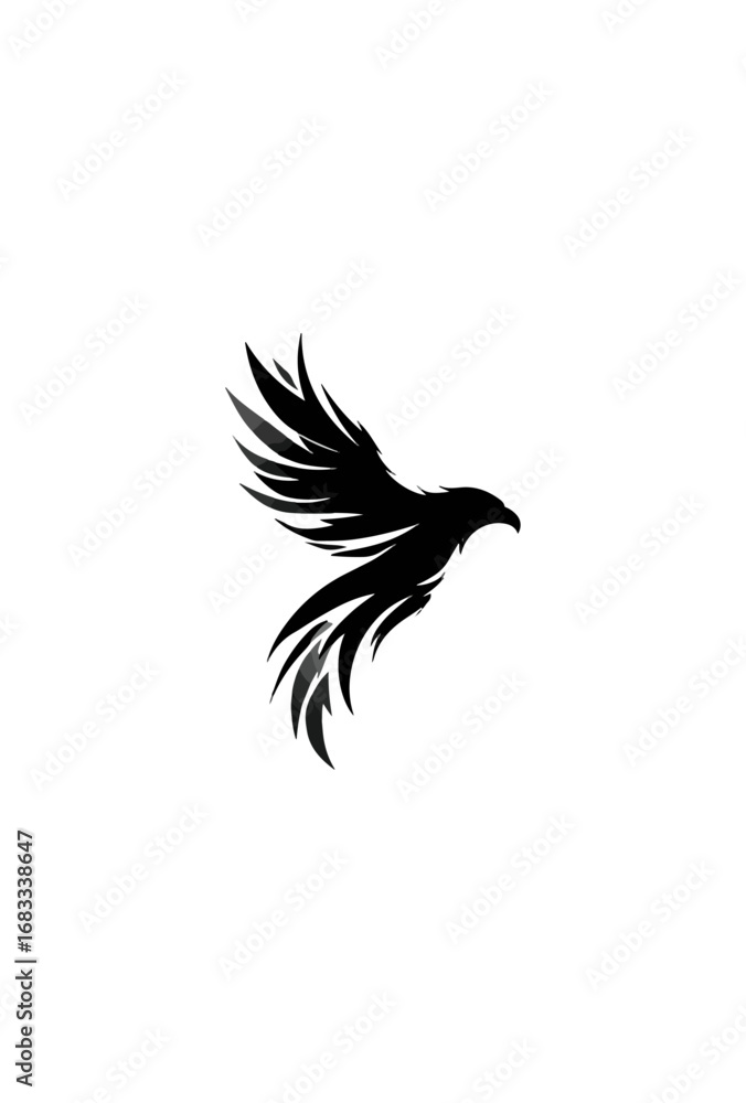 Fototapeta premium Abstract wings graphic design element