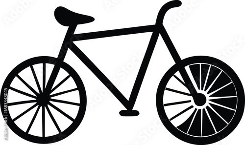 vintage bicycle vector illustration