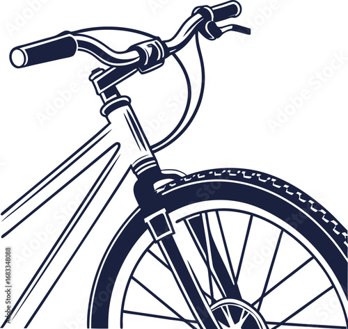 heed of bicycle vector Art & Illustration