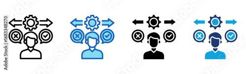 Behavior icon Multi Style Vector Illustration