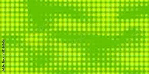 Dots halftone green color pattern gradient texture with technology digital background. Dots pop art comics with nature graphic design.