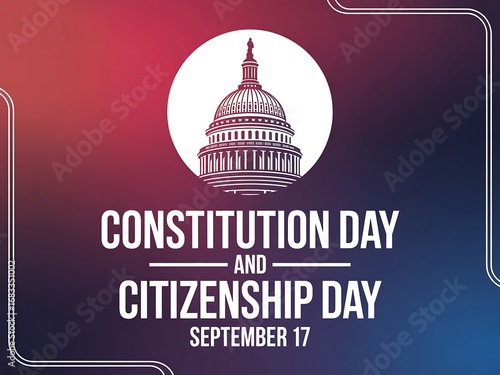 Wallpaper Mural Celebrating constitution and citizenship day on september 17th with a patriotic american theme Torontodigital.ca