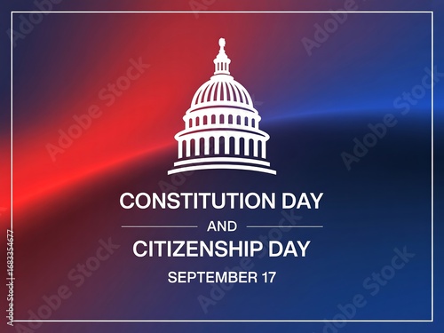 Wallpaper Mural Celebrate constitution day and citizenship day september seventeenth with a symbol of american government Torontodigital.ca