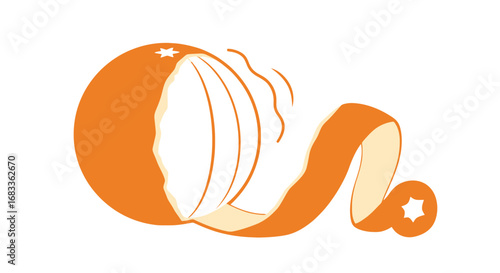 Vibrant orange peel unfurls, revealing juicy segments with refreshing zest and natural vitality