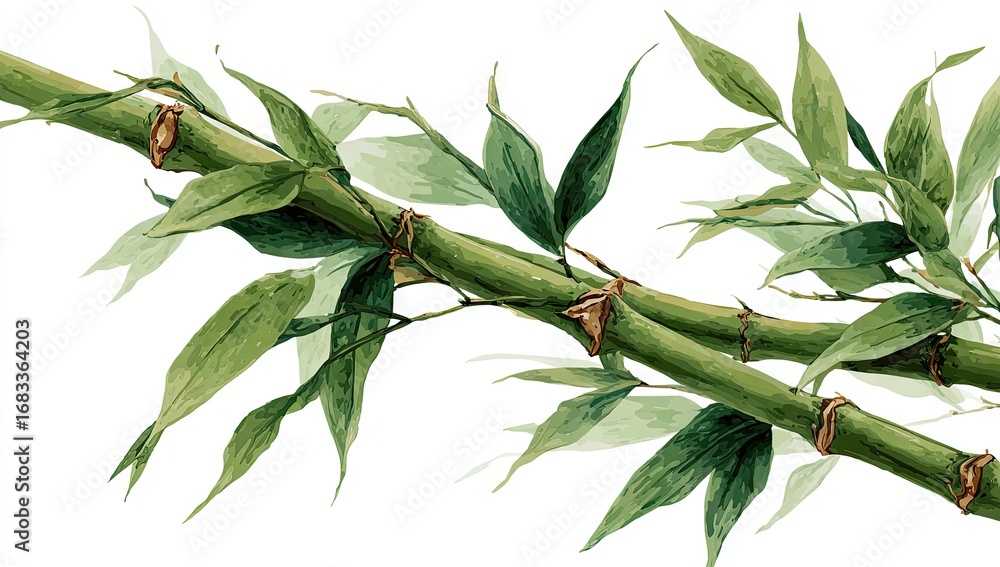 Fototapeta premium Green Bamboo Stalk