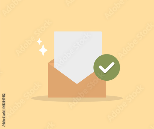email envelope icon concept design approved