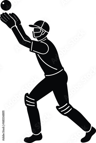 tennis player silhouette vector Art & Illustration 