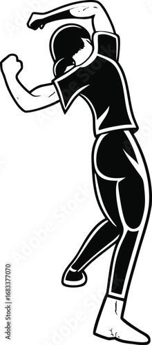 ice hockey player vector