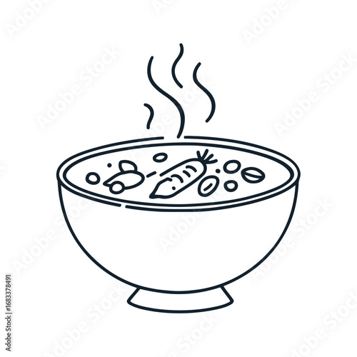 A steaming hot cup of coffee with a rich aroma, a perfect breakfast beverage