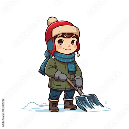 A happy little girl enjoys winter sports like skiing, snowboarding, and sledding on a snowy slope