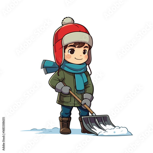 A whimsical cartoon illustration depicts a snowboarder and a skier in a fun, dynamic scene on a white background