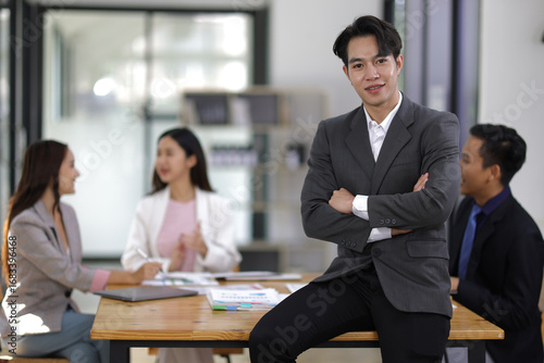 Businessman in a conference room at the office.