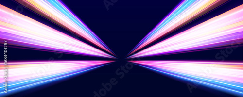 A neon abstract background with shining wires creates a glowing technological web. The interconnected lines resemble circuits or neural paths. Ideal for artificial intelligence. PNG