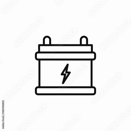 car battery icon icon sign vector